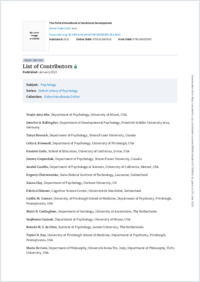 Dukes, Samson et Walle (2022). The Oxford Handbook of Emotional Development_List of contributors_337799942